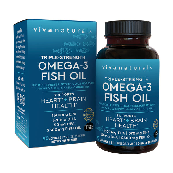 Fish Oil, Triple-Strength Omega-3, 180 Softgels
